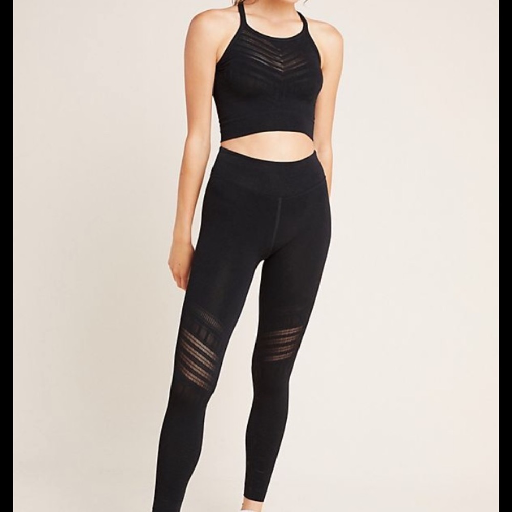 Free People Pink Sports Bra and Leggings Set
